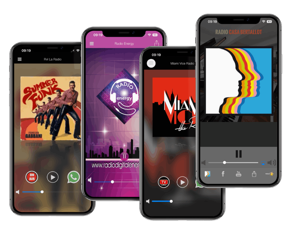 App Radio Newradio mockup